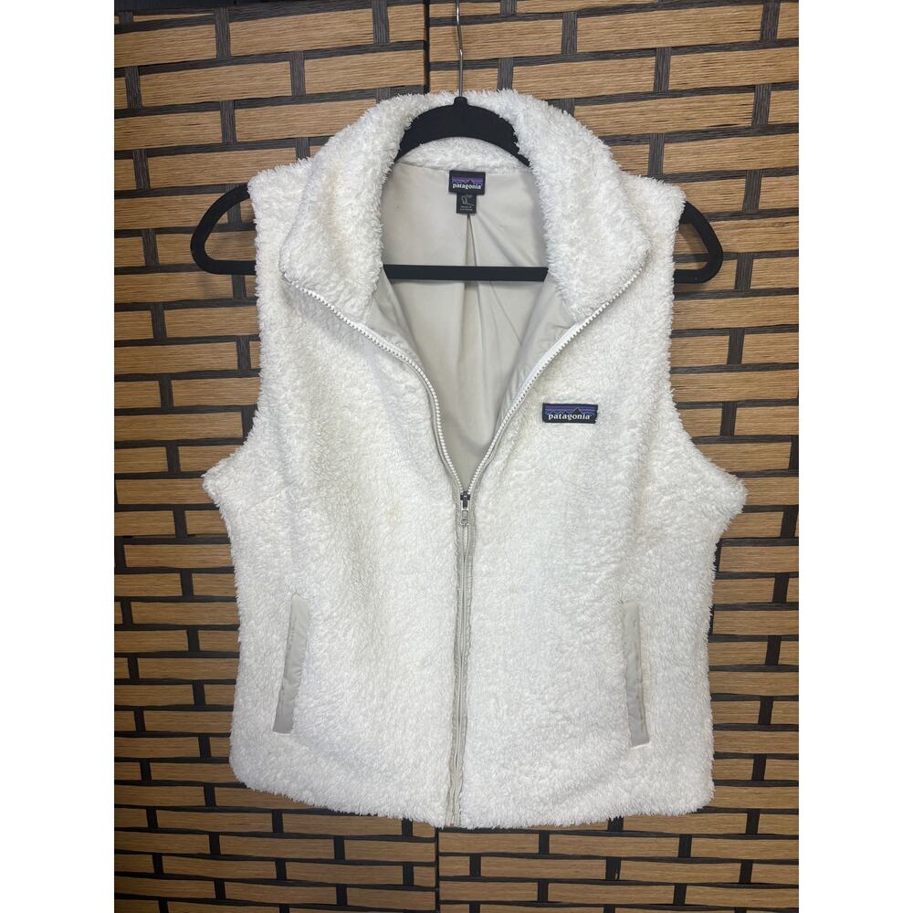 Patagonia White Patagonia Los Gatos Fleece Vest Size Large